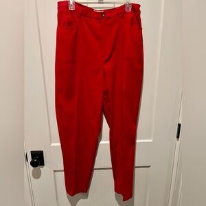 Talbots Red Stretch Pants size 14